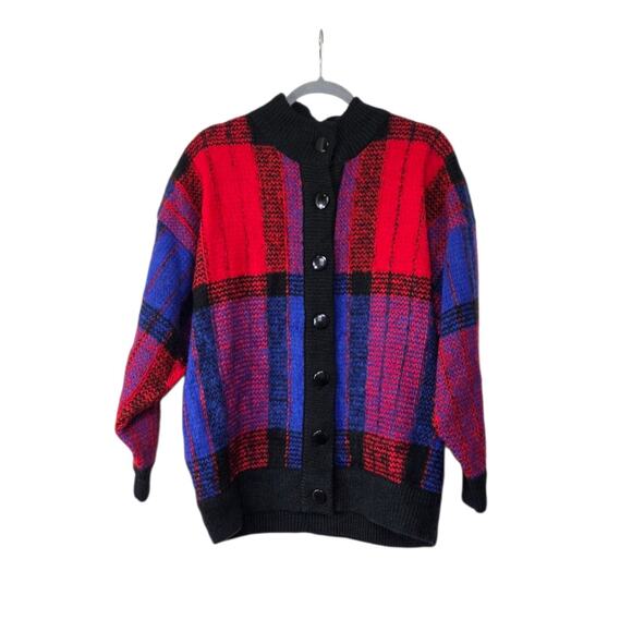 Vintage Deadstock Carducci Sweater Cardigan Chunky Cozy Holiday Women's Large - Picture 1 of 14